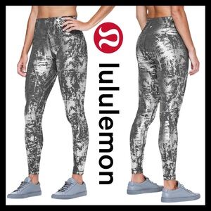 Lululemon Women’s Wunder Under Hi-Rise Tight Brindle Foil 28" Leggings Size (4)